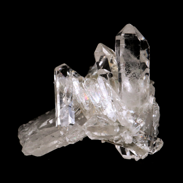 天然 水晶 クラスター ミニ ブラジル ゼッカ産 透明感が美しい ゼッカクォーツ 原石 天然石 1点物 パワーストーン クリスタル 結晶 浄化