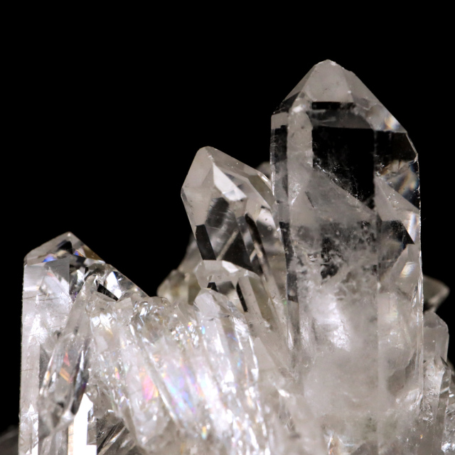 天然 水晶 クラスター ミニ ブラジル ゼッカ産 透明感が美しい ゼッカクォーツ 原石 天然石 1点物 パワーストーン クリスタル 結晶 浄化
