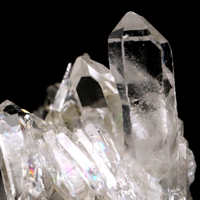 天然 水晶 クラスター ミニ ブラジル ゼッカ産 透明感が美しい ゼッカクォーツ 原石 天然石 1点物 パワーストーン クリスタル 結晶 浄化