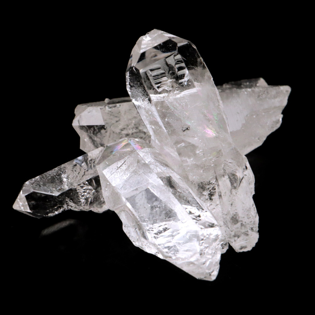 天然 水晶 クラスター ミニ ブラジル ゼッカ産 透明感が美しい ゼッカクォーツ 原石 天然石 1点物 パワーストーン クリスタル 結晶 浄化