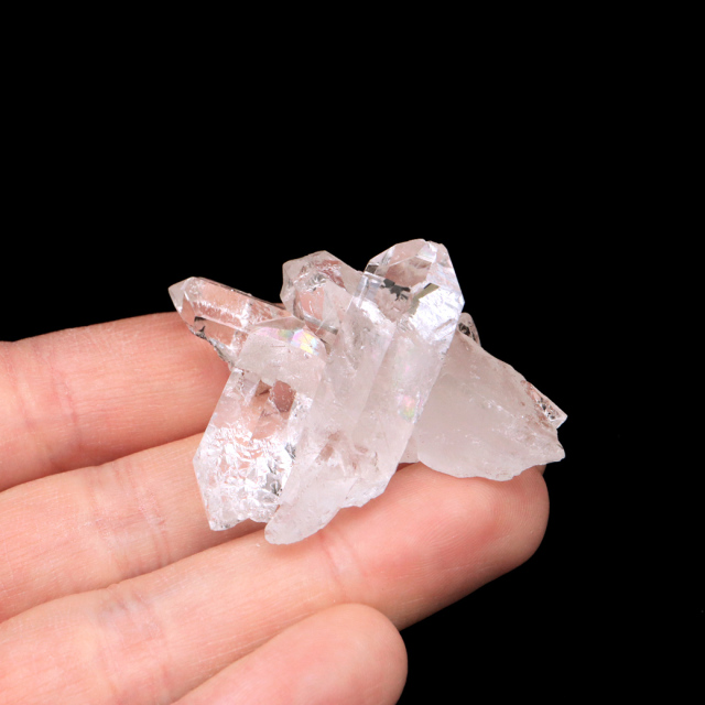 天然 水晶 クラスター ミニ ブラジル ゼッカ産 透明感が美しい ゼッカクォーツ 原石 天然石 1点物 パワーストーン クリスタル 結晶 浄化