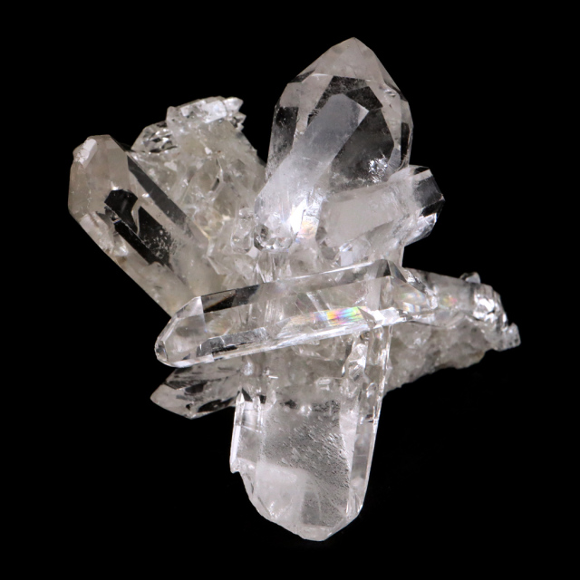 天然 水晶 クラスター ミニ ブラジル ゼッカ産 透明感が美しい ゼッカクォーツ 原石 天然石 1点物 パワーストーン クリスタル 結晶 浄化