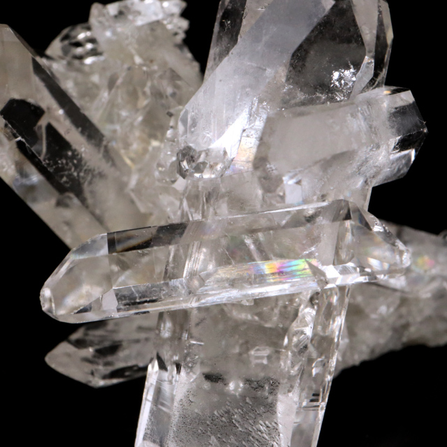 天然 水晶 クラスター ミニ ブラジル ゼッカ産 透明感が美しい ゼッカクォーツ 原石 天然石 1点物 パワーストーン クリスタル 結晶 浄化