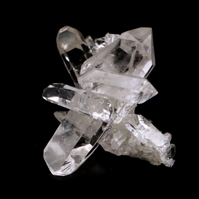 天然 水晶 クラスター ミニ ブラジル ゼッカ産 透明感が美しい ゼッカクォーツ 原石 天然石 1点物 パワーストーン クリスタル 結晶 浄化