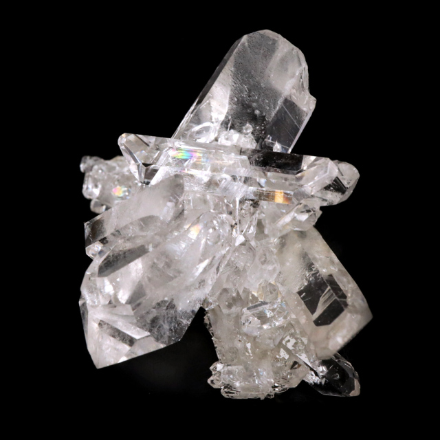 天然 水晶 クラスター ミニ ブラジル ゼッカ産 透明感が美しい ゼッカクォーツ 原石 天然石 1点物 パワーストーン クリスタル 結晶 浄化