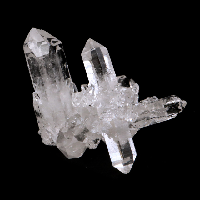 天然 水晶 クラスター ミニ ブラジル ゼッカ産 透明感が美しい ゼッカクォーツ 原石 天然石 1点物 パワーストーン クリスタル 結晶 浄化