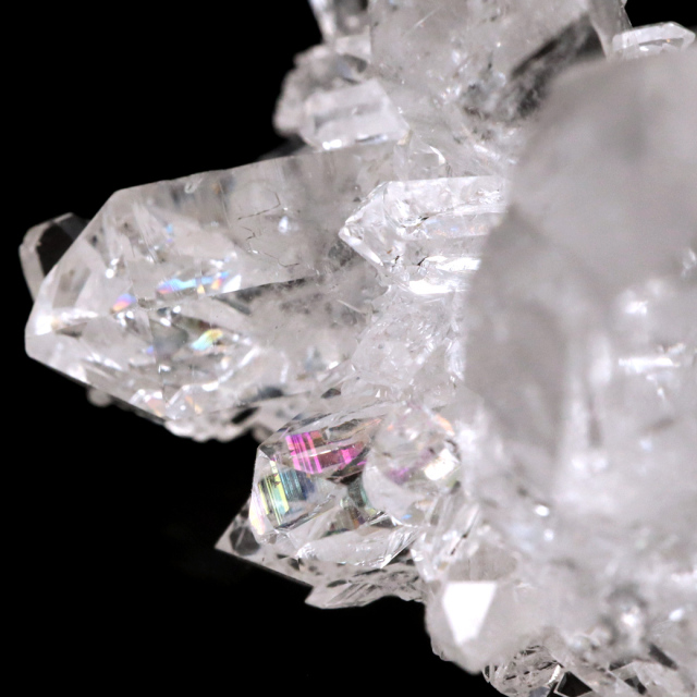天然 水晶 クラスター ミニ ブラジル ゼッカ産 透明感が美しい ゼッカクォーツ 原石 天然石 1点物 パワーストーン クリスタル 結晶 浄化