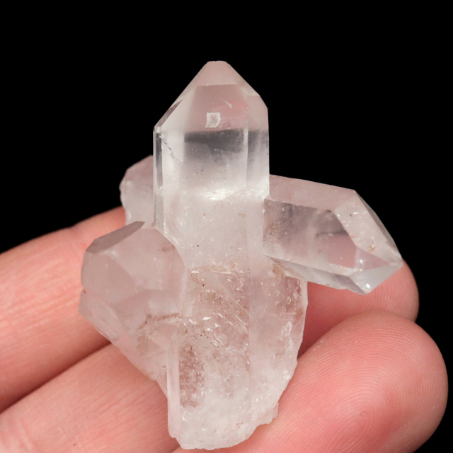 天然 水晶 クラスター ミニ ブラジル ゼッカ産 透明感が美しい ゼッカクォーツ 原石 天然石 1点物 パワーストーン クリスタル 結晶 浄化