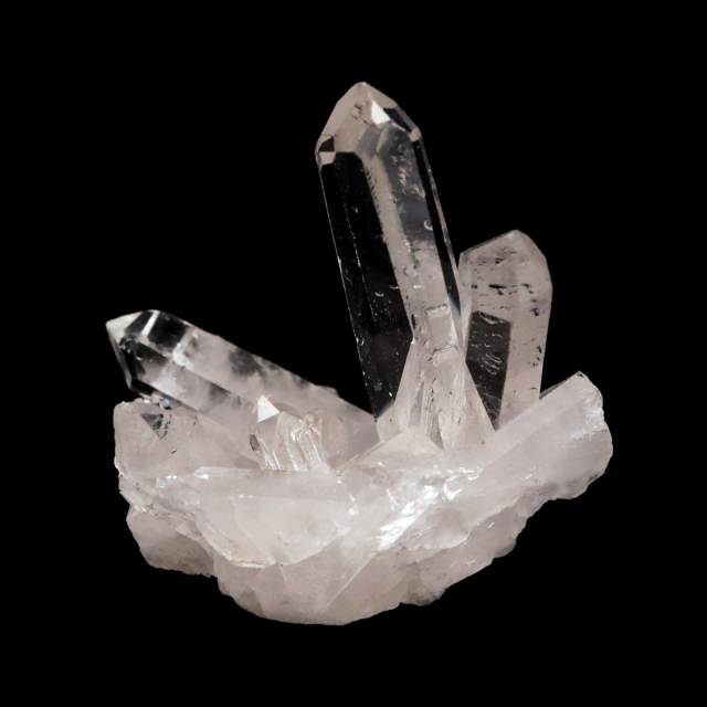 天然 水晶 クラスター ミニ ブラジル ゼッカ産 透明感が美しい ゼッカクォーツ 原石 天然石 1点物 パワーストーン クリスタル 結晶 浄化