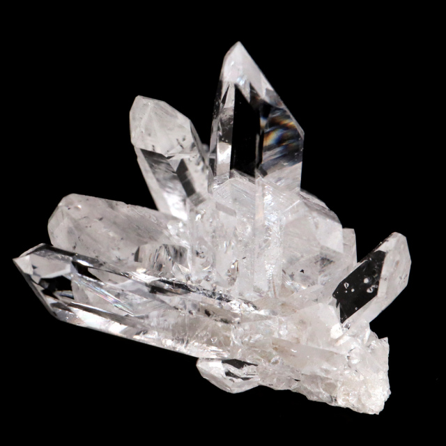 天然 水晶 クラスター ミニ ブラジル ゼッカ産 透明感が美しい ゼッカクォーツ 原石 天然石 1点物 パワーストーン クリスタル 結晶 浄化