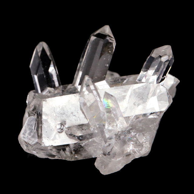 天然 水晶 クラスター ミニ ブラジル ゼッカ産 透明感が美しい ゼッカクォーツ 原石 天然石 1点物 パワーストーン クリスタル 結晶 浄化