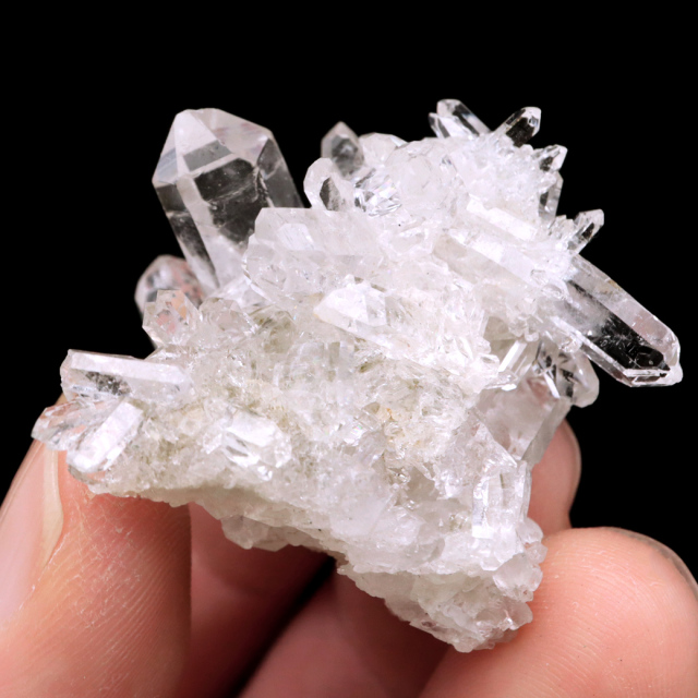 天然 水晶 クラスター ミニ ブラジル ゼッカ産 透明感が美しい ゼッカクォーツ 原石 天然石 1点物 パワーストーン クリスタル 結晶 浄化