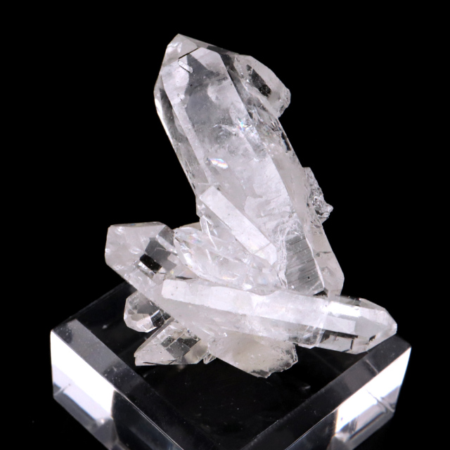 天然 水晶 クラスター ミニ ブラジル ゼッカ産 透明感が美しい ゼッカクォーツ 原石 天然石 1点物 パワーストーン クリスタル 結晶 浄化