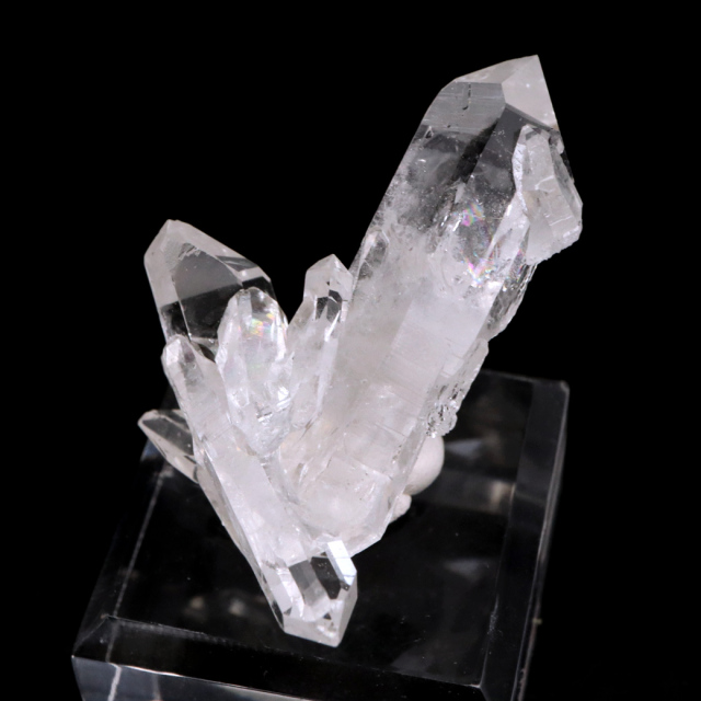 天然 水晶 クラスター ミニ ブラジル ゼッカ産 透明感が美しい ゼッカクォーツ 原石 天然石 1点物 パワーストーン クリスタル 結晶 浄化