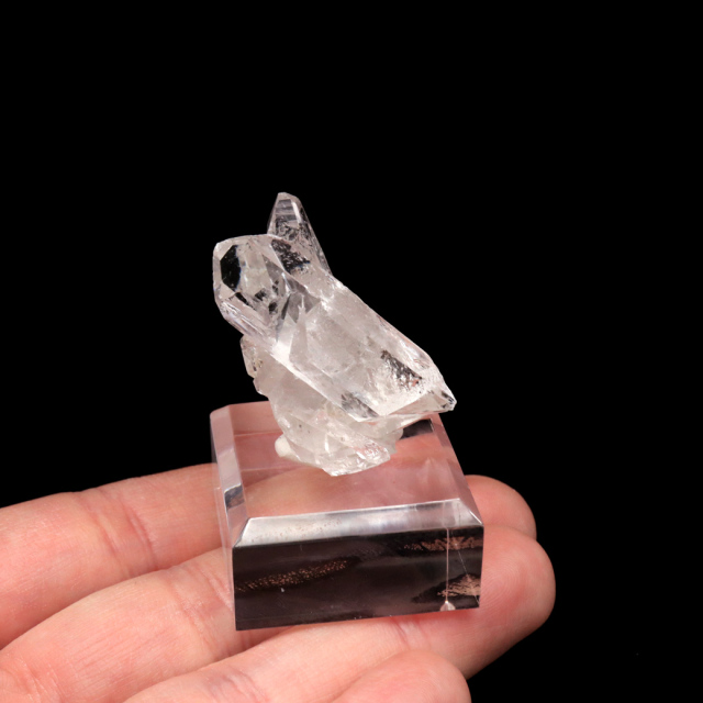 天然 水晶 クラスター ミニ ブラジル ゼッカ産 透明感が美しい ゼッカクォーツ 原石 天然石 1点物 パワーストーン クリスタル 結晶 浄化