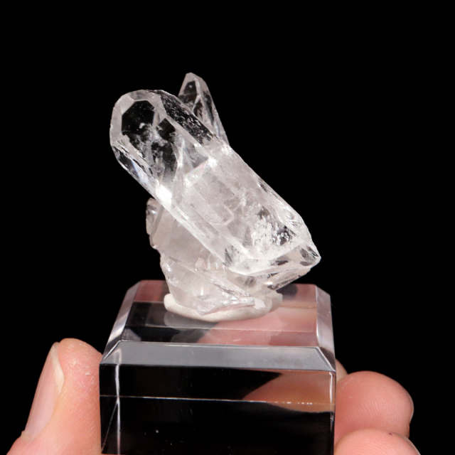 天然 水晶 クラスター ミニ ブラジル ゼッカ産 透明感が美しい ゼッカクォーツ 原石 天然石 1点物 パワーストーン クリスタル 結晶 浄化