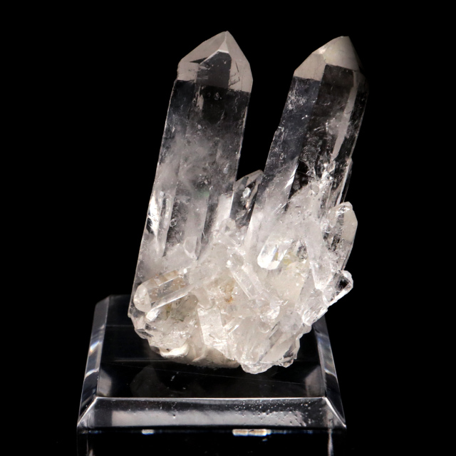 天然 水晶 クラスター ミニ ブラジル ゼッカ産 透明感が美しい ゼッカクォーツ 原石 天然石 1点物 パワーストーン クリスタル 結晶 浄化