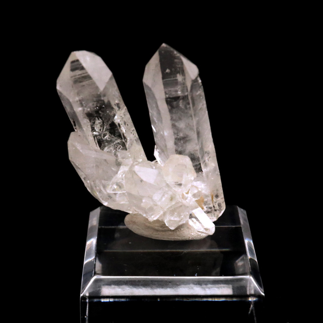 天然 水晶 クラスター ミニ ブラジル ゼッカ産 透明感が美しい ゼッカクォーツ 原石 天然石 1点物 パワーストーン クリスタル 結晶 浄化