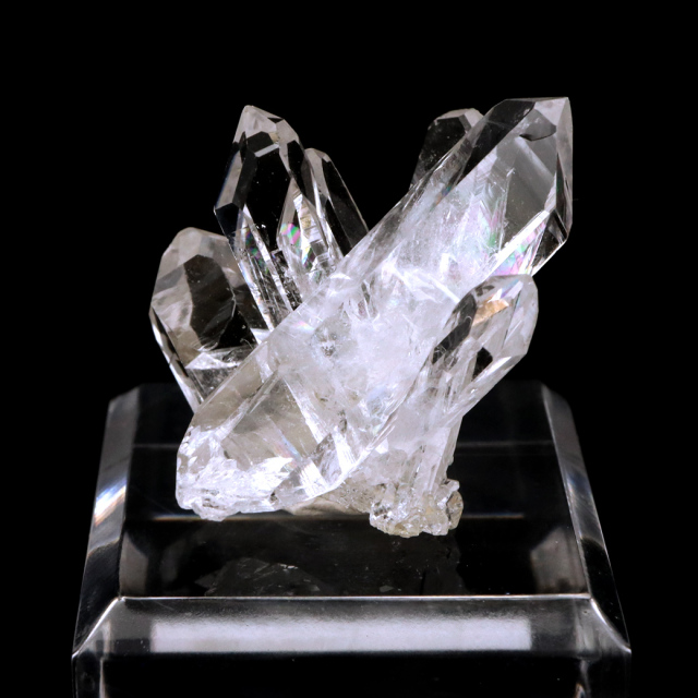 天然 水晶 クラスター ミニ ブラジル ゼッカ産 透明感が美しい ゼッカクォーツ 原石 天然石 1点物 パワーストーン クリスタル 結晶 浄化