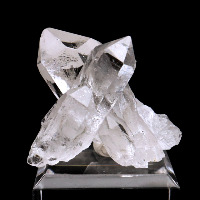 天然 水晶 クラスター ミニ ブラジル ゼッカ産 透明感が美しい ゼッカクォーツ 原石 天然石 1点物 パワーストーン クリスタル 結晶 浄化