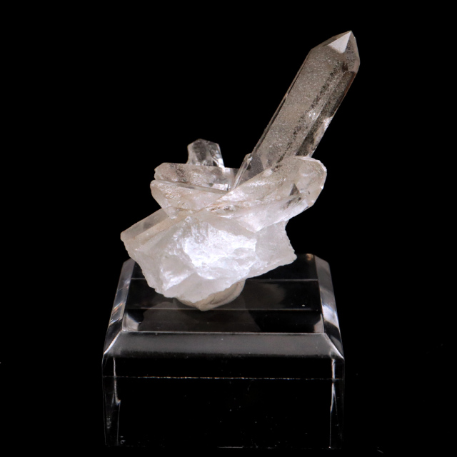 天然 水晶 クラスター ミニ ブラジル ゼッカ産 透明感が美しい ゼッカクォーツ 原石 天然石 1点物 パワーストーン クリスタル 結晶 浄化