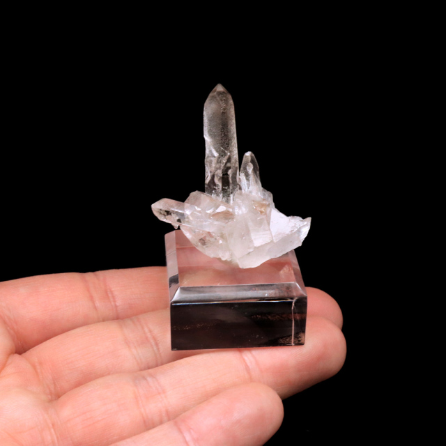 天然 水晶 クラスター ミニ ブラジル ゼッカ産 透明感が美しい ゼッカクォーツ 原石 天然石 1点物 パワーストーン クリスタル 結晶 浄化