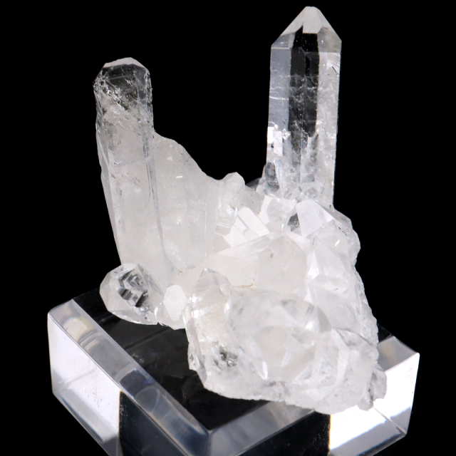 天然 水晶 クラスター ミニ ブラジル ゼッカ産 透明感が美しい ゼッカクォーツ 原石 天然石 1点物 パワーストーン クリスタル 結晶 浄化