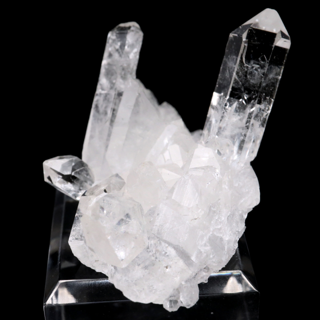 天然 水晶 クラスター ミニ ブラジル ゼッカ産 透明感が美しい ゼッカクォーツ 原石 天然石 1点物 パワーストーン クリスタル 結晶 浄化