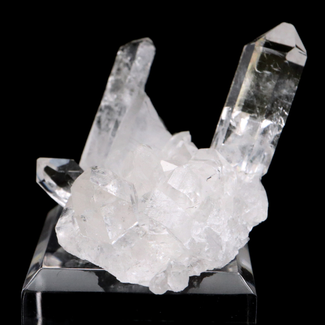 天然 水晶 クラスター ミニ ブラジル ゼッカ産 透明感が美しい ゼッカクォーツ 原石 天然石 1点物 パワーストーン クリスタル 結晶 浄化