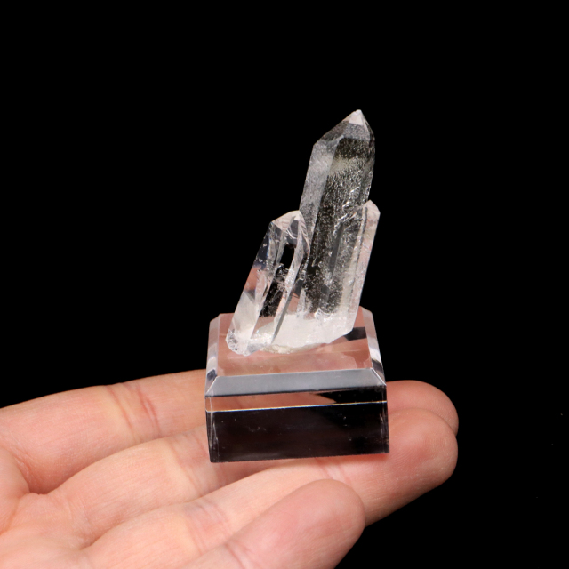 天然 水晶 クラスター ミニ ブラジル ゼッカ産 透明感が美しい ゼッカクォーツ 原石 天然石 1点物 パワーストーン クリスタル 結晶 浄化