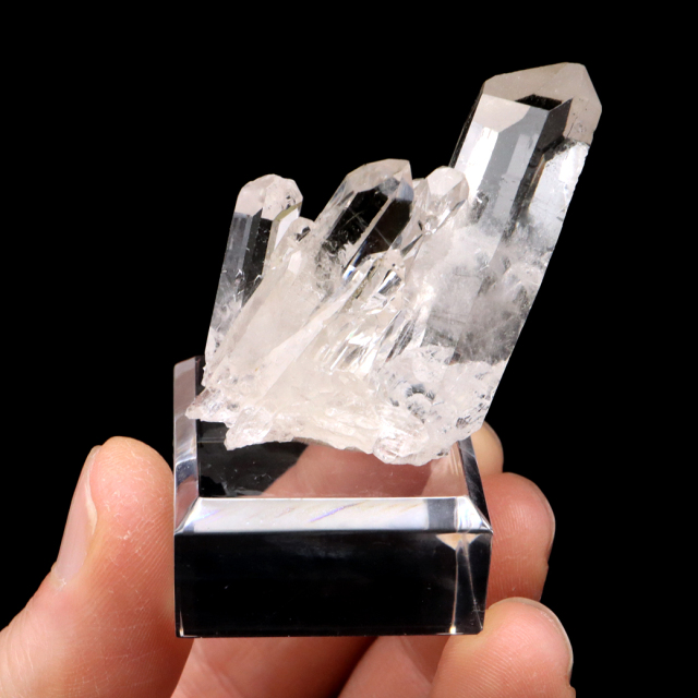 天然 水晶 クラスター ミニ ブラジル ゼッカ産 透明感が美しい ゼッカクォーツ 原石 天然石 1点物 パワーストーン クリスタル 結晶 浄化