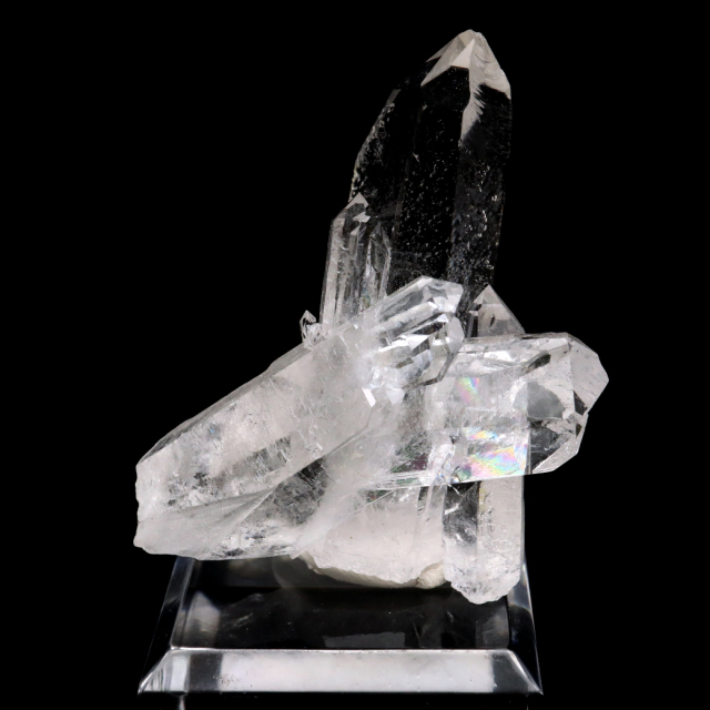 天然 水晶 クラスター ミニ ブラジル ゼッカ産 透明感が美しい ゼッカクォーツ 原石 天然石 1点物 パワーストーン クリスタル 結晶 浄化