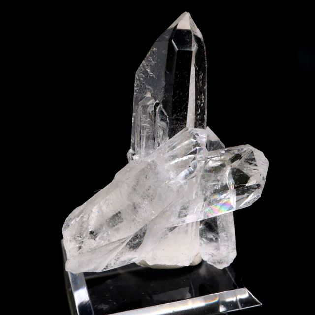 天然 水晶 クラスター ミニ ブラジル ゼッカ産 透明感が美しい ゼッカクォーツ 原石 天然石 1点物 パワーストーン クリスタル 結晶 浄化