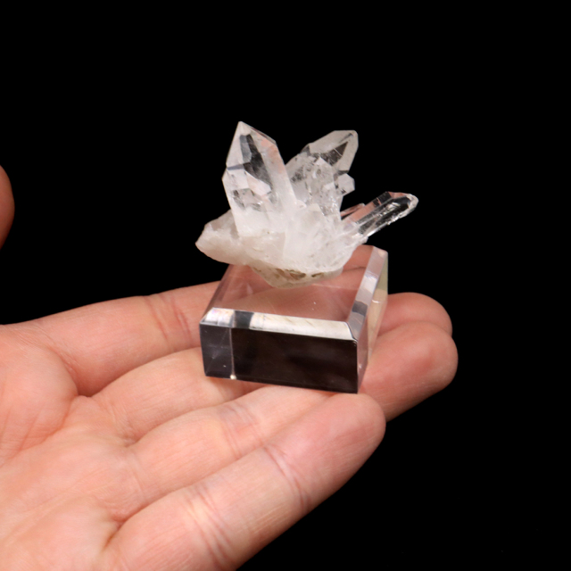 天然 水晶 クラスター ミニ ブラジル ゼッカ産 透明感が美しい ゼッカクォーツ 原石 天然石 1点物 パワーストーン クリスタル 結晶 浄化