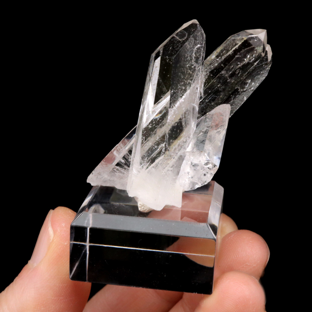 天然 水晶 クラスター ミニ ブラジル ゼッカ産 透明感が美しい ゼッカクォーツ 原石 天然石 1点物 パワーストーン クリスタル 結晶 浄化