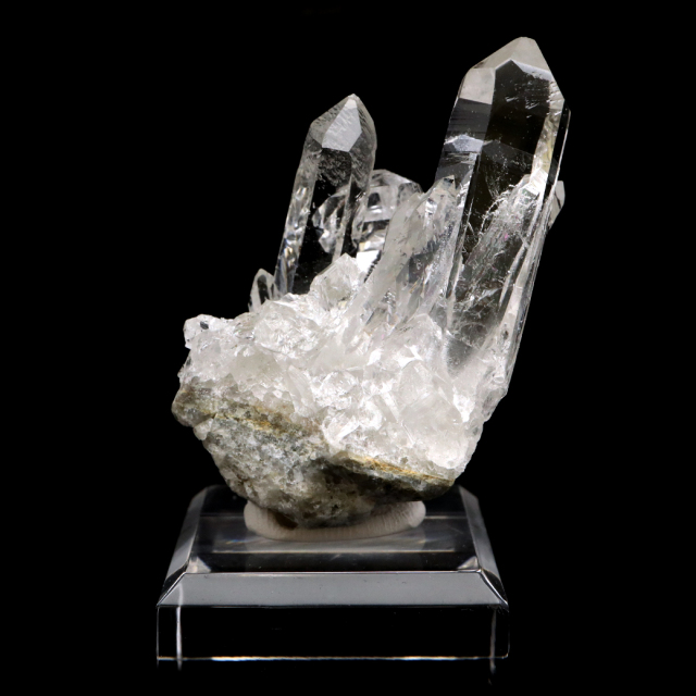天然 水晶 クラスター ミニ ブラジル ゼッカ産 透明感が美しい ゼッカクォーツ 原石 天然石 1点物 パワーストーン クリスタル 結晶 浄化