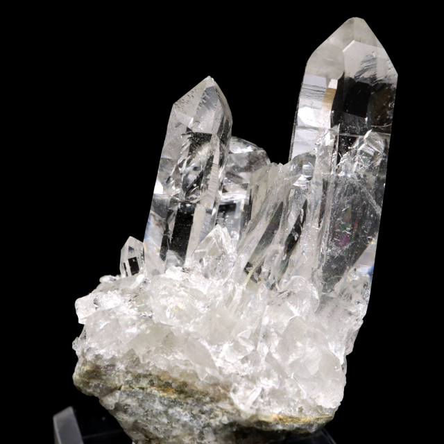 天然 水晶 クラスター ミニ ブラジル ゼッカ産 透明感が美しい ゼッカクォーツ 原石 天然石 1点物 パワーストーン クリスタル 結晶 浄化