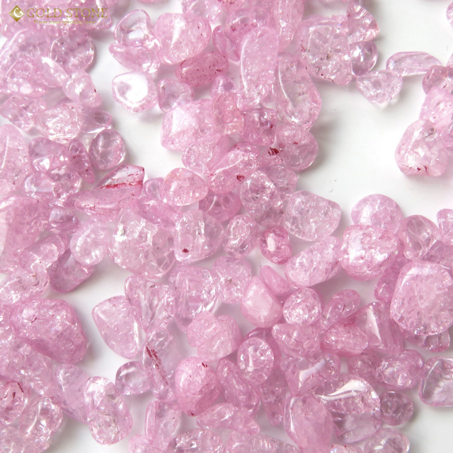 【桃カラー/最強品質】クラック水晶ポイント＊約195g＊　天然石 パワーストーン 桃カラー/最強品質】クラック水晶ポイント＊約195g＊ 天然石