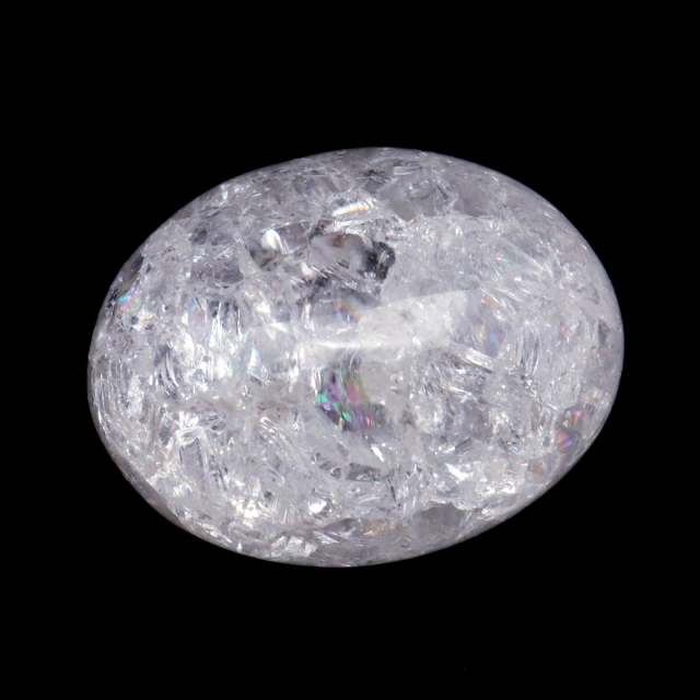 クラック水晶 タンブル ホワイト さざれ石 150g 爆裂 水晶 白色 クリア 天然石 パワーストーン 浄化グッズ 庭 敷石 材料