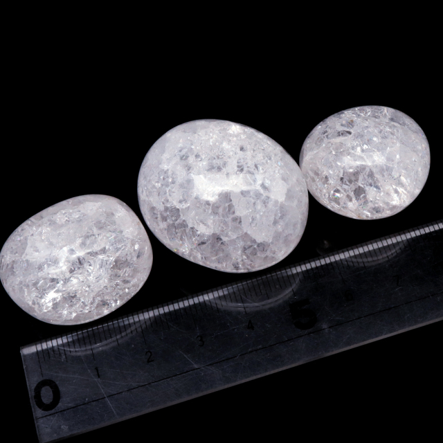 クラック水晶 タンブル ホワイト さざれ石 150g 爆裂 水晶 白色 クリア 天然石 パワーストーン 浄化グッズ 庭 敷石 材料