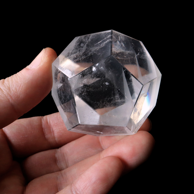 神聖幾何学正20面体18K クリスタルペンダントトップ 神聖幾何学正20面体18K クリスタルペンダントトップ