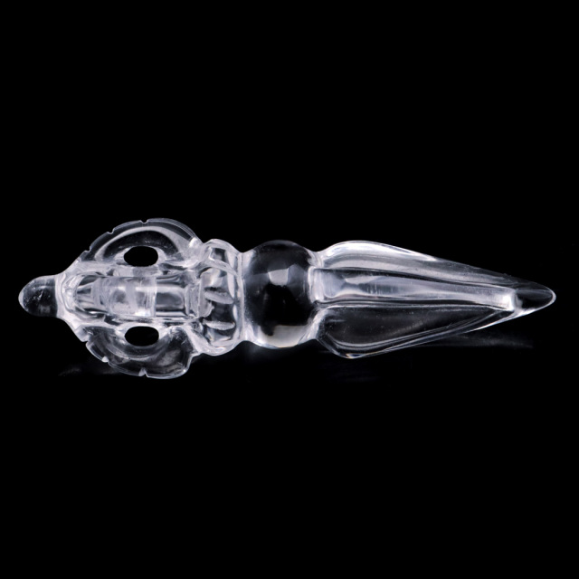 水晶 プルパ 独鈷杵 クリスタル クォーツ 天然石 パワーストーン 1個売り 風水 開運 とっこしょ チベット 密教法具 crystal お守り