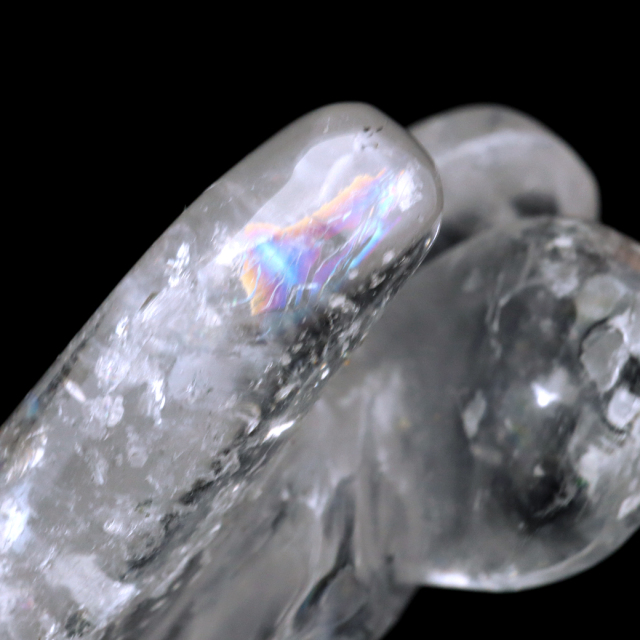 レムリアンシード 天使 Lサイズ 1点もの 120g 虹入り ヒーリング エンジェル 天然 水晶 天然石 ブラジル バイーア産 証明書付き