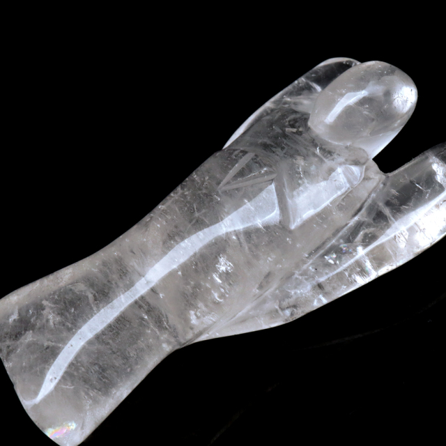 レムリアンシード 天使 Lサイズ 1点もの 233g 虹入り ヒーリング エンジェル 天然 水晶 天然石 ブラジル バイーア産 証明書付き