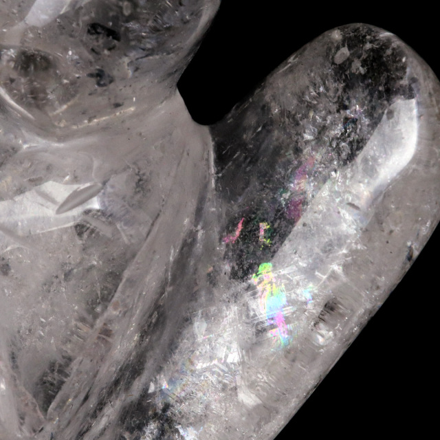 レムリアンシード 天使 Lサイズ 1点もの  虹入り ヒーリング エンジェル 天然 水晶 天然石 ブラジル バイーア産 証明書付き