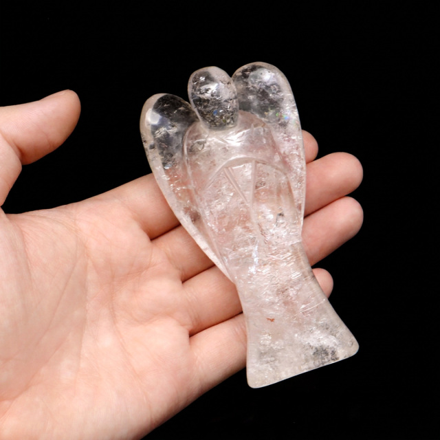 レムリアンシード 天使 Lサイズ 1点もの  虹入り ヒーリング エンジェル 天然 水晶 天然石 ブラジル バイーア産 証明書付き