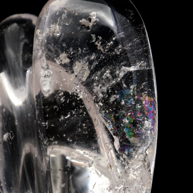 レムリアンシード 天使 Lサイズ 1点もの  虹入り ヒーリング エンジェル 天然 水晶 天然石 ブラジル バイーア産 証明書付き