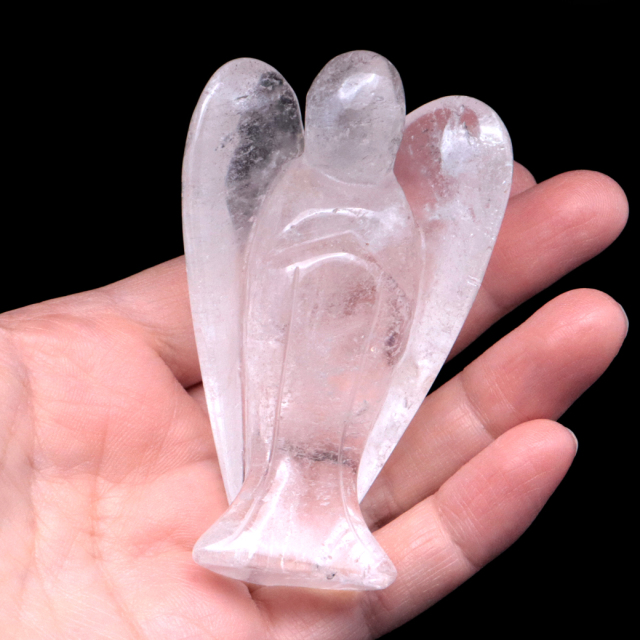 水晶 天使 ヒーリング エンジェル Lサイズ クリスタルクォーツ 天然石 ブラジル産 crystal スピリチュアル 1体