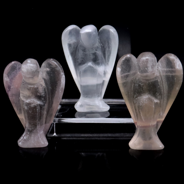 フローライト 天使 ヒーリング エンジェル おまかせ発送 天然石 蛍石 パワーストーン 置物 fluorite スピリチュアル 1体