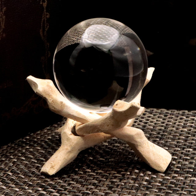 天然 無垢 水晶 丸玉 台座付き 直径約62mm 天然石 パワーストーン crystal 風水 開運グッズ